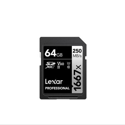 Lexar Professional 1667x SD Card 64GB