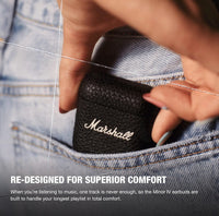 Marshall Minor IV True Wireless Earbuds is designer for comfort