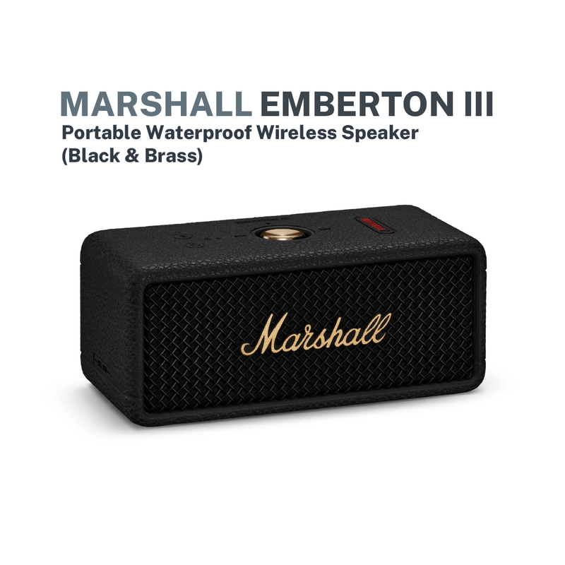 Marshall Emberton III Portable Waterproof Wireless Speaker