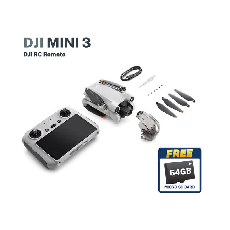 DJI Mini 3 Pro RC with FREE Lexar 64gb SDXC Card