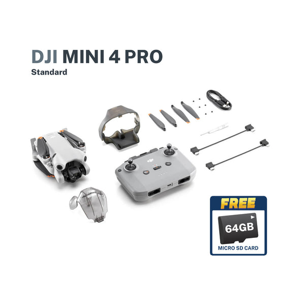 DJI Mini 4 Pro - (Standard) with Free Lexar 64gb SDXC Card