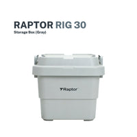 Raptor Storage Box Rig 30L Storage Box Gray