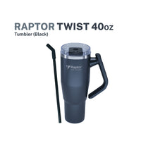 Raptor Drinkware Twist Tumbler 40 oz Black