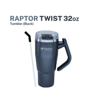 Raptor Drinkware Twist Tumbler 32 oz Black