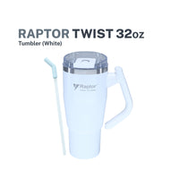Raptor Drinkware Twist Tumbler 32 oz White