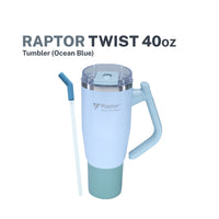 Raptor Drinkware Twist Tumbler 40 oz Ocean Blue