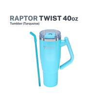 Raptor Drinkware Twist Tumbler 40 oz Turquoise