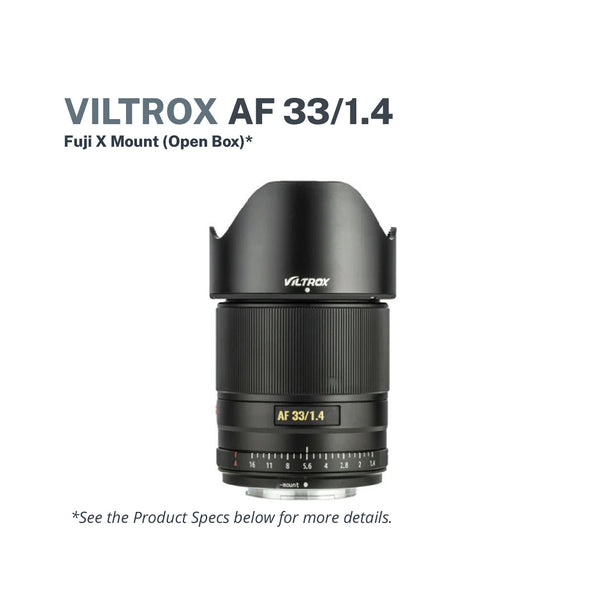 Viltrox AF 33/1.4 - Fuji X Mount (Open Box)