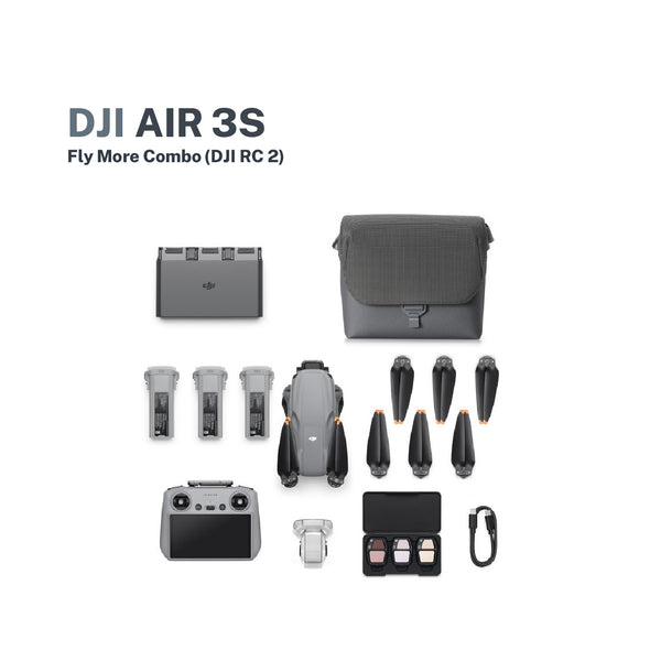 DJI Air 3S Fly More Combo Drone (DJI RC 2)