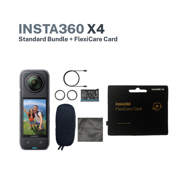 Insta360 X4 Action Camera + FlexiCare Card