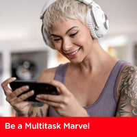 Girl gaming on her mobile phone with the Sandisk Gameplay 256GB SD card