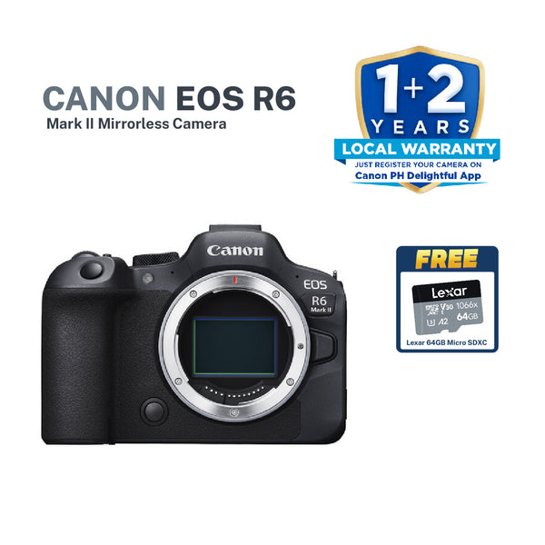 Canon EOS R6 Mark II Mirrorless Camera With FREE Lexar 64gb SDXC