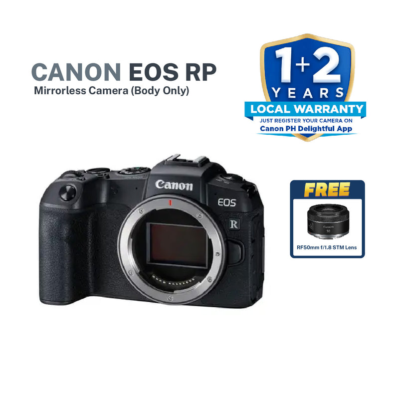 Canon EOS RP Body with FREE RF50mm f/1.8 STM