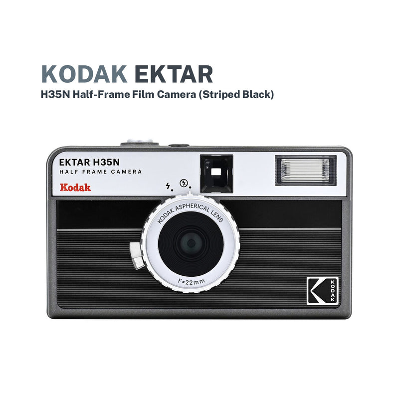 KODAK EKTAR H35N Half Frame Film Camera Premium Kit, 35 mm Herbruikbare, Waterdichte Case, Kabelafgifte, Kleurfilters, met Flash, Reisvriendelijk (Film & AAA Batterij zijn niet inbegrepen) (Blauw KODAK EKTAR H35N Half Frame Film Camera Premium Kit, 35 mm Herbruikbare, Waterdichte Case, Kabelafgifte, Kleurfilters, met Flash, Reisvriendelijk (Film & AAA Batterij zijn niet inbegrepen) (Blauw