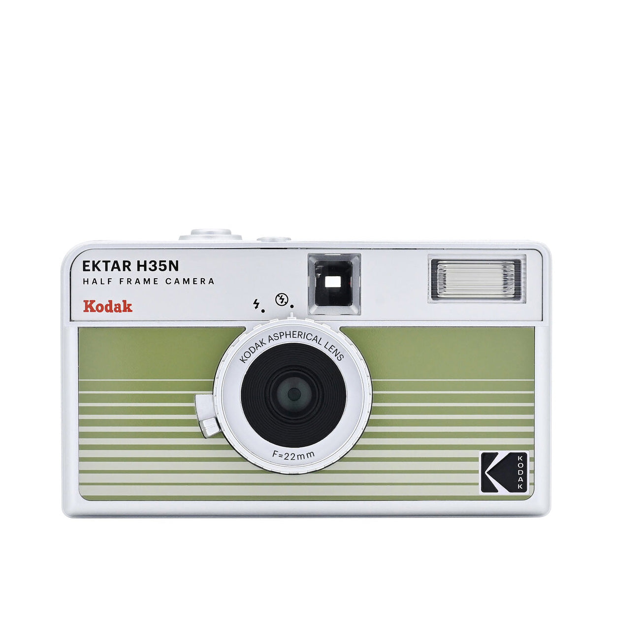 Kodak Ektar H35n Half-Frame Film Camera - Striped Green