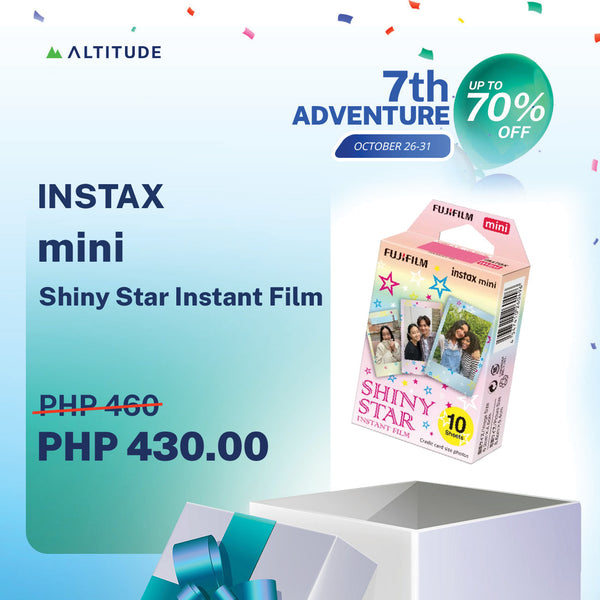 FUJIFILM INSTAX MINI Shiny Star Instant Film (10 Exposures)