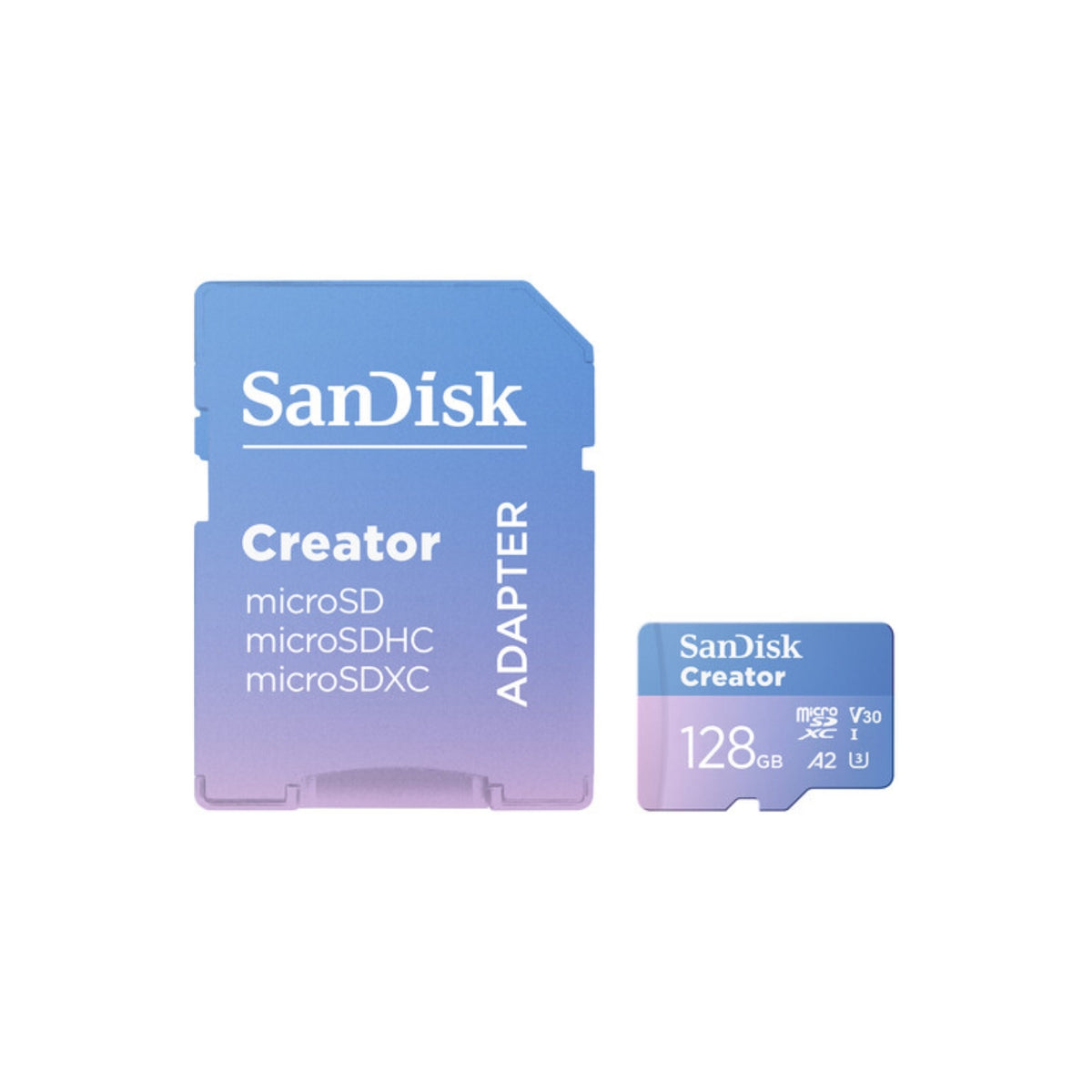 SanDisk Creator SDXC 190/90MB/s U3 V30 RPD-2 UHS-I 128 GB Memory Card with Adapter