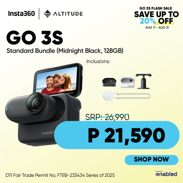 Insta360 GO 3S (128GB) 4K Tiny Waterproof Action Camera