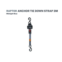 Raptor Storage Anchor Tie Down Strap 3m (Midnight Blue)