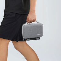 Man carrying the Insta360 flow 2 Pro carry case