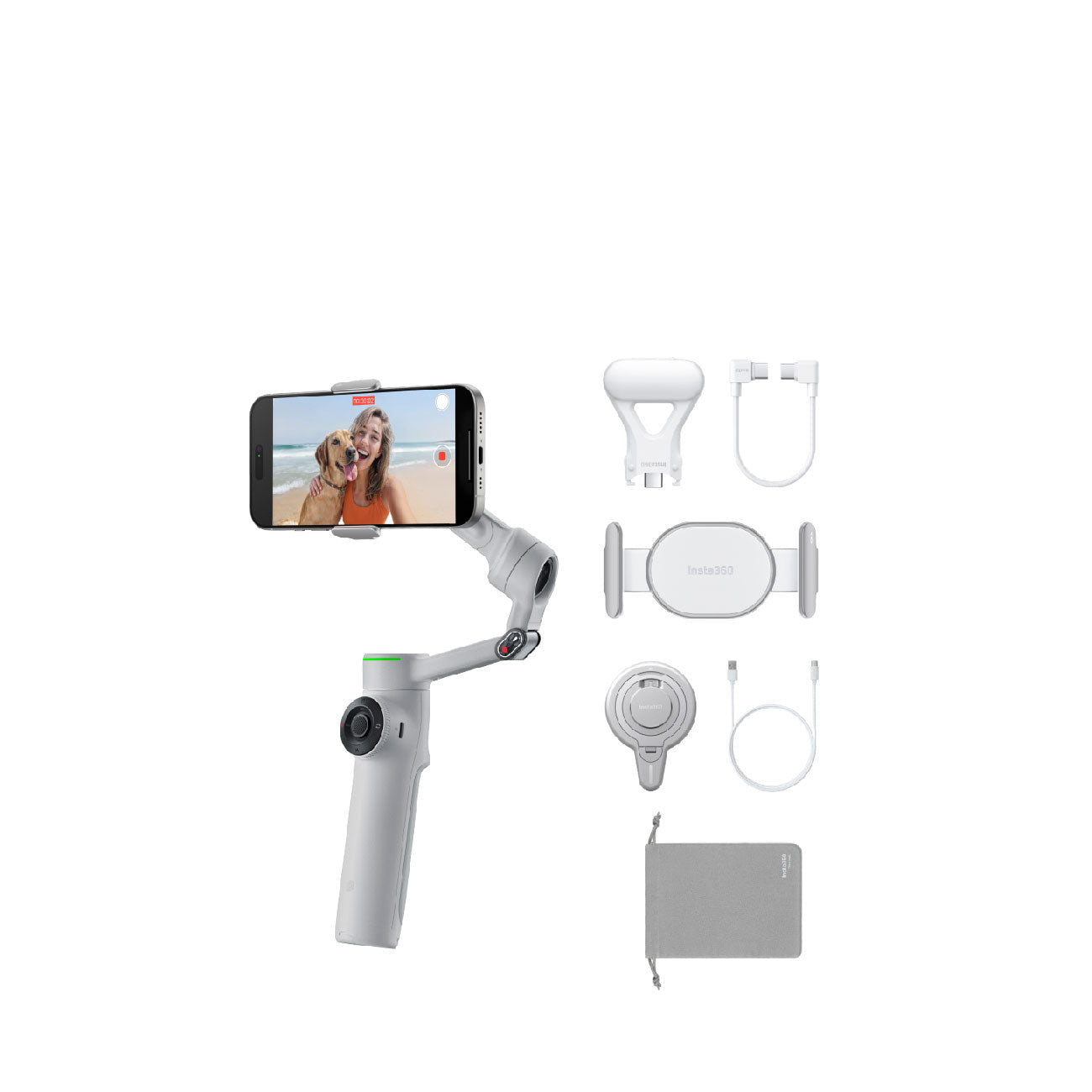 Insta360 Flow 2 Pro Creator Bundle Stone Gray