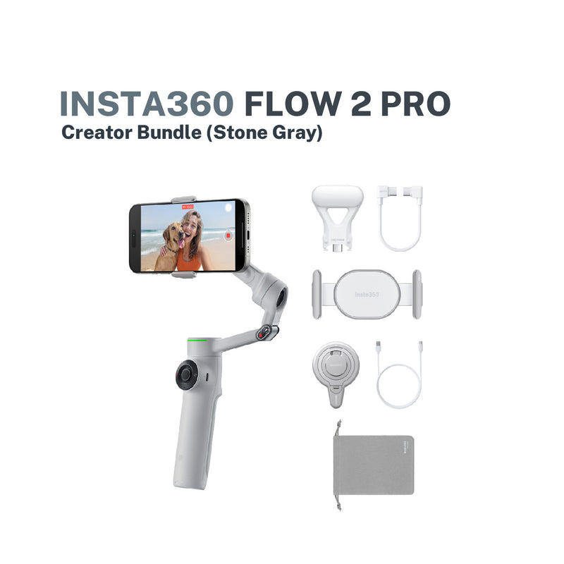 Insta360 Flow 2 Pro Portable AI-Powered Mobile Gimbal Stabilizer