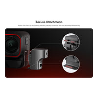 sturdy and secure attachment of the Insta360 Ace Pro Mic Adapter