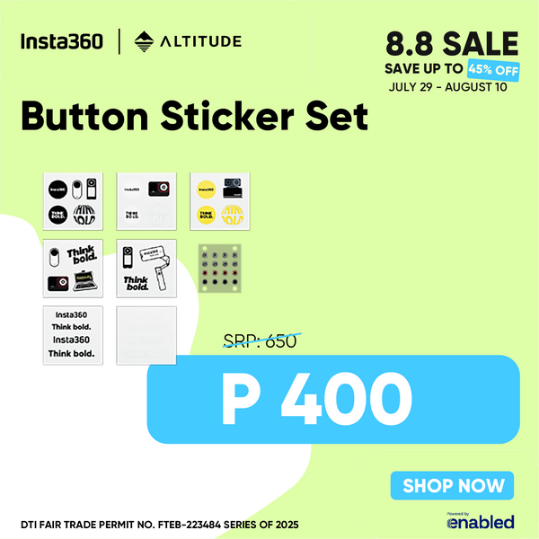 Insta360 Button Sticker Set
