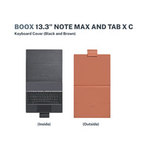 BOOX 13.3" Note Max & Tab X C Keyboard Cover Black and Brown