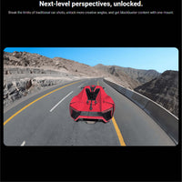 Insta360 Suction Cup Mount securely attached to car for stable action camera footage