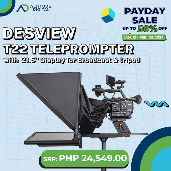 Desview T22 Teleprompter with 21.5" Display for Broadcast