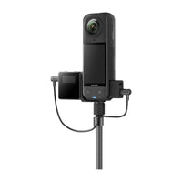 Invisible Mic Cold Shoe attached on the Insta360 X5 Camera