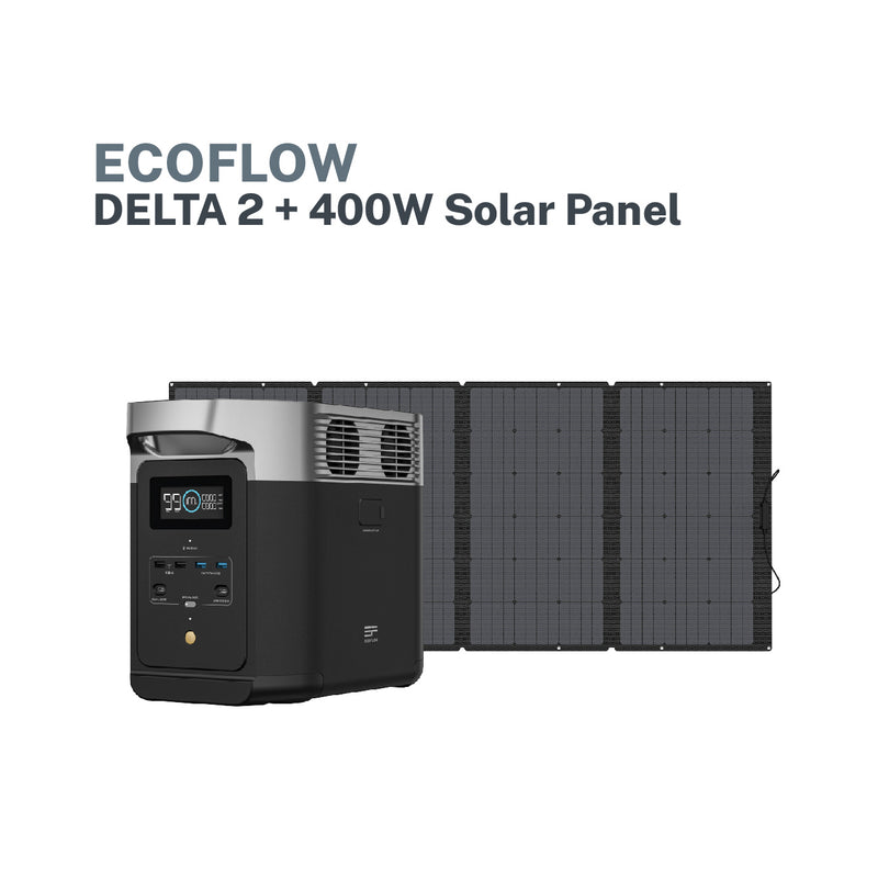 EcoFlow DELTA 2 + 400W Portable Solar Panel