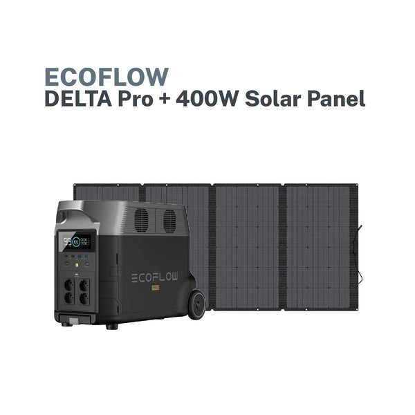 EcoFlow DELTA Pro + 400W Portable Solar Panel