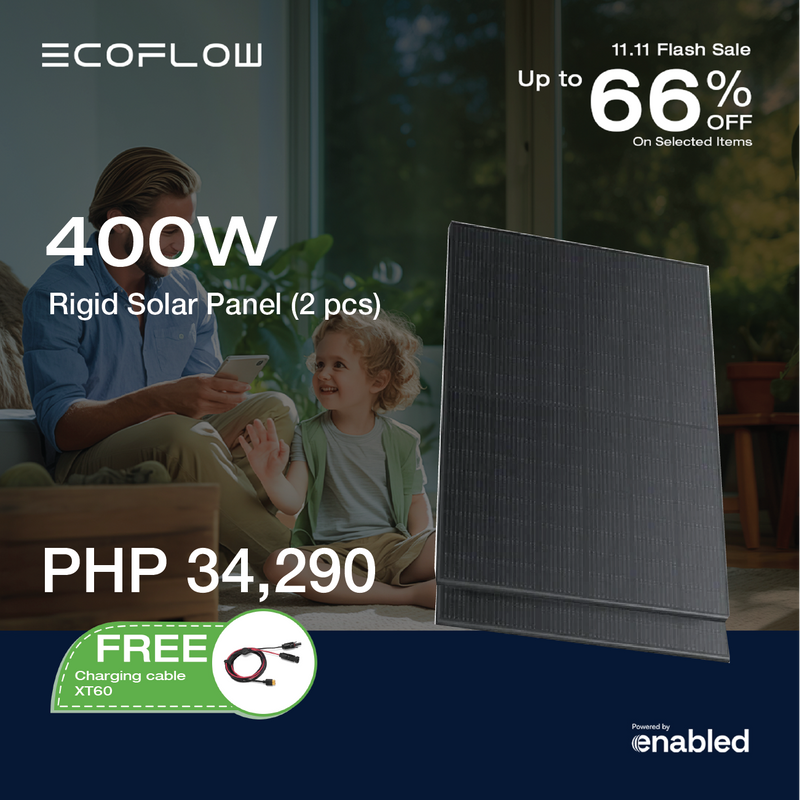 EcoFlow 400W Rigid Solar Panel (2 Pieces)