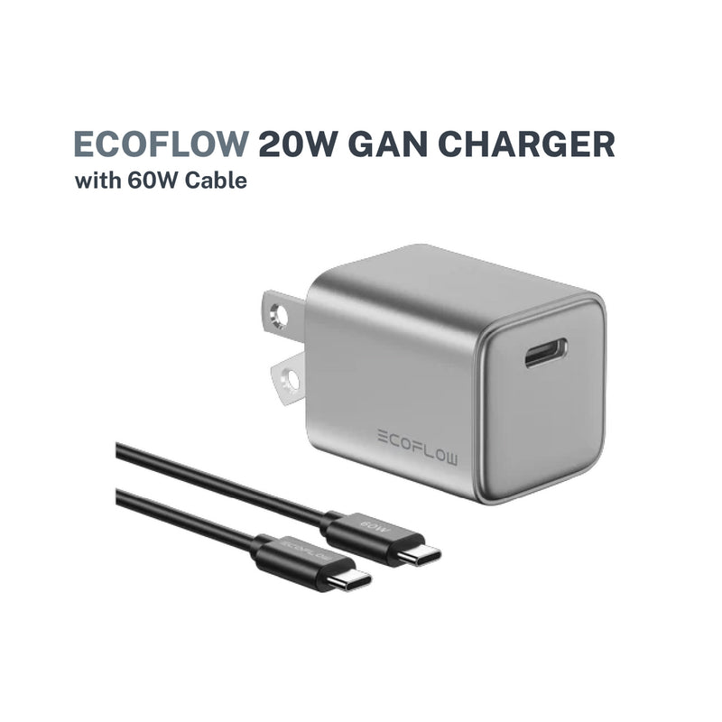 EcoFlow Rapid GaN Charger with Cable