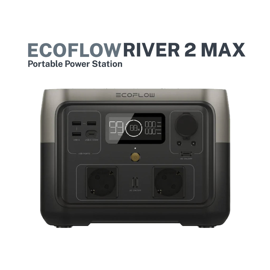 RIVER 2 MAX OVERLAND BUNDLE: EcoFlow RIVER 2 Max Portable Power Statio –  Campervan HQ