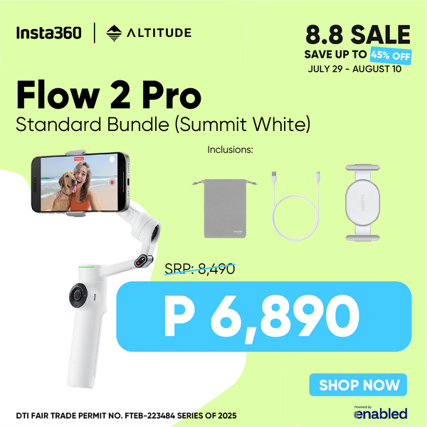 Insta360 Flow 2 Pro Portable AI-Powered Mobile Gimbal Stabilizer