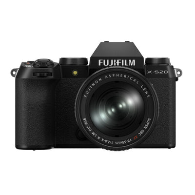 Fujifilm X-S20 Mirrorless Camera with 18-55mm Lens (Black) with free 128GB Memory Card