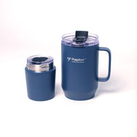 Raptor Drinkware Fusion 28 oz, 2-in-1 Double-Wall Vacuum Insulated Tumbler Navy Blue