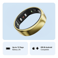RingConn Gen 2 Smart Ring in Royal Gold with compatibility and battery life information
