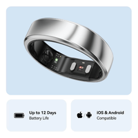 RingConn Gen 2 Smart Ring in Future Silver with compatibility and battery life information