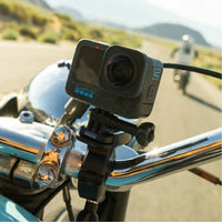 GoPro Camera with Max Lens Mod mounted on bike