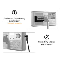 GVM GB20W On-Camera RGB LED Video 2-Light Kit Power Supply