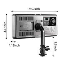 GVM GB20W On-Camera RGB LED Video 2-Light Kit size