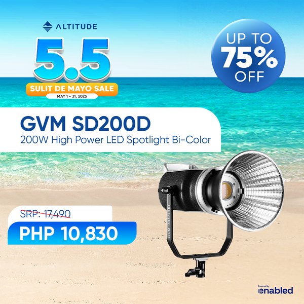 GVM SD200D 200W High Power LED Spotlight Bi-Color