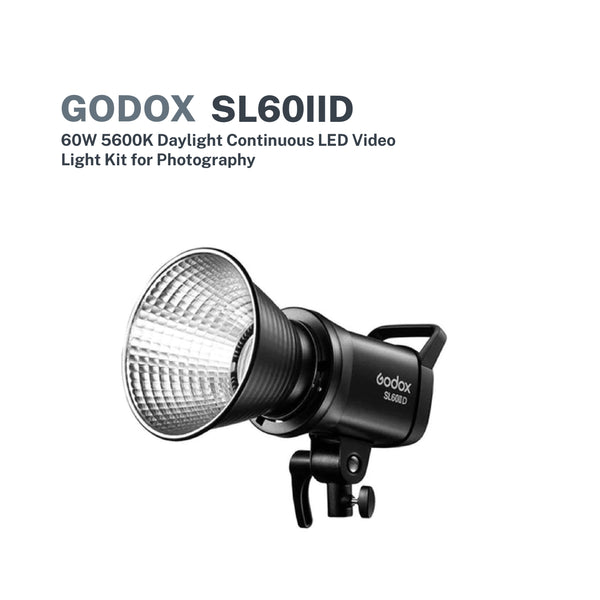 Godox SL-60W / SL60IID 60W 5600K Daylight Continuous LED Video Light Kit for Photography* 2