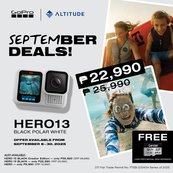 GoPro HERO13 Black Action Camera in Polar White