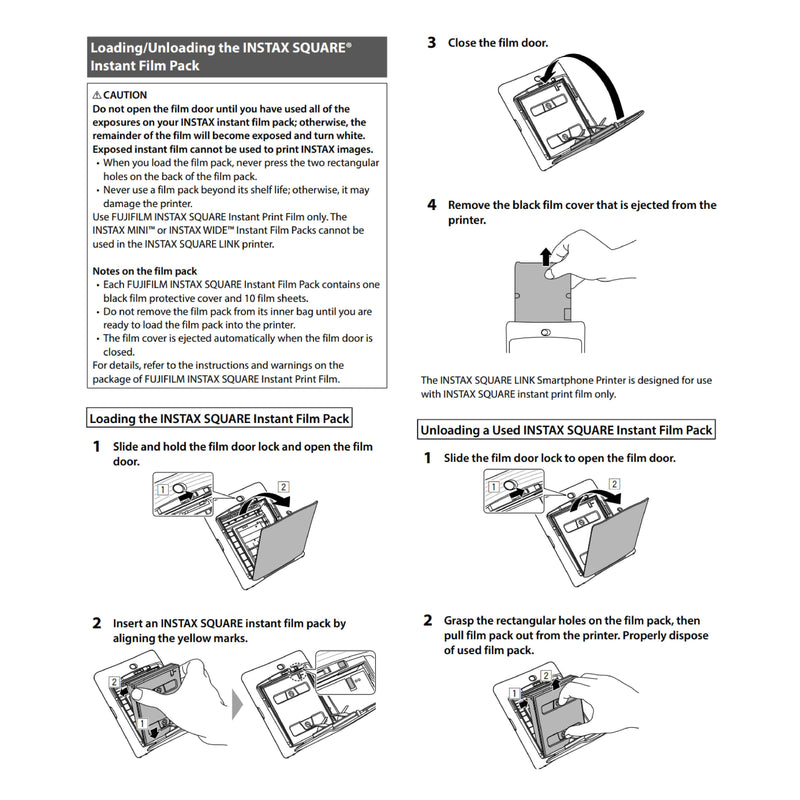 Instax Square Film Single Pack