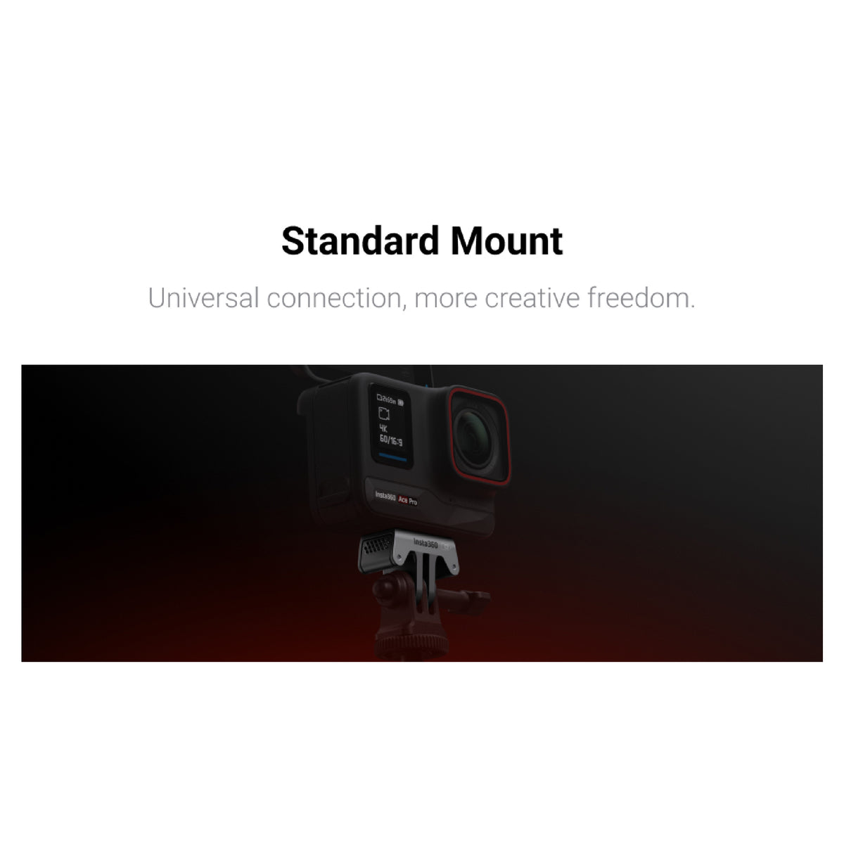 Support Standard Insta360 Ace/Ace Pro - Accessoire De Montage Pour Caméras D'action Insta360